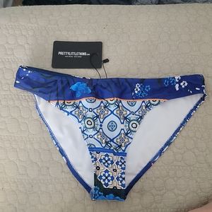 Pretty Little Things Blue Bikini Bottoms US size 8